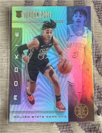 2019-20 Panini Illusions #170 Jordan Poole Rookie Card — front