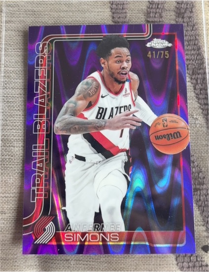 2025-26 Topps Chrome #122 Anfernee Simons — front