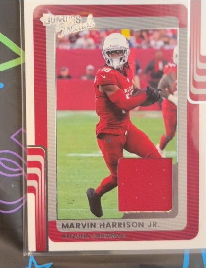 2025 Panini Donruss Threads #DTH-MHJ Marvin Harrison Jr. — front