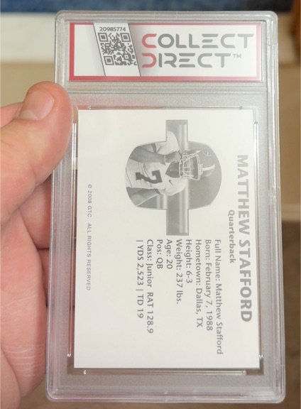 2008 GTC Matthew Stafford — front