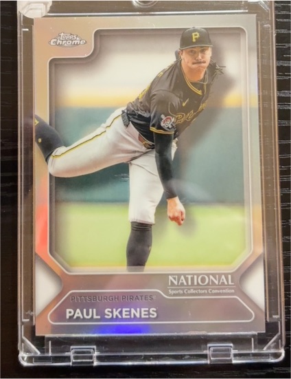 2025 Topps Chrome National #MLB-21 Paul Skenes — front