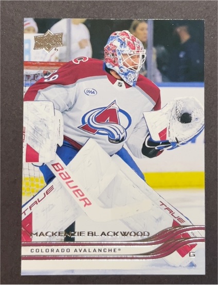 2025-26 Upper Deck #39 Mackenzie Blackwood Colorado Avalanche — front