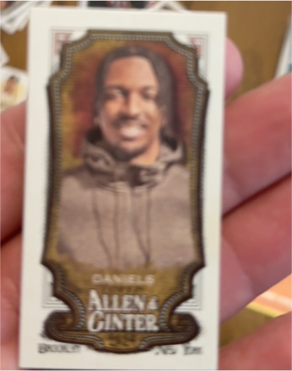 2024 Topps Allen & Ginter #293 Jayden Daniels Mini Rookie Card — front