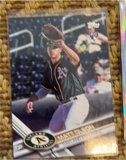 2017 Topps #476 Matt Olson — front