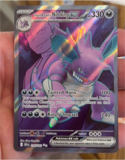 2025 Pokémon TCG SV10: Destined Rivals #216 Team Rocket's Nidoking ex — front