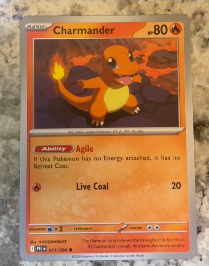 2025 Pokémon ME02: Phantasmal Flames #011 Charmander — front