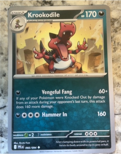 2023 Pokémon ME02: Phantasmal Flames #066 Krookodile — front