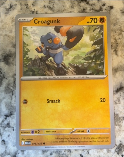 2023 Pokémon Mega Evolution #078 Croagunk — front
