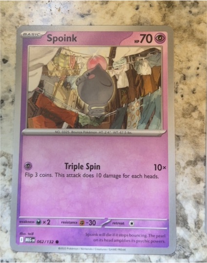 2015 Pokémon ME01: Mega Evolution #062 Spoink — front