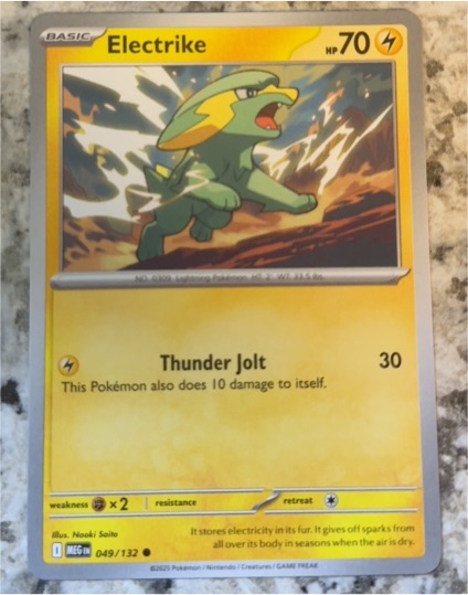 2025 Pokemon TCG Mega Evolution #049 Electrike — front