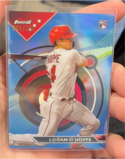 2023 Topps Finest #19 Logan O'Hoppe — front
