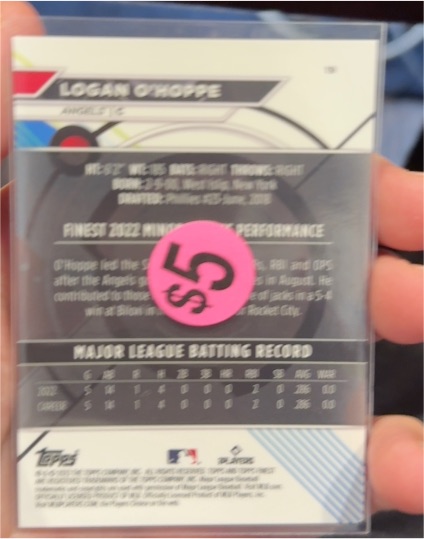 2023 Topps Finest #3 Logan O'Hoppe — front
