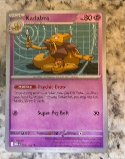 2025 Pokémon ME01: Mega Evolution #055 Kadabra — front