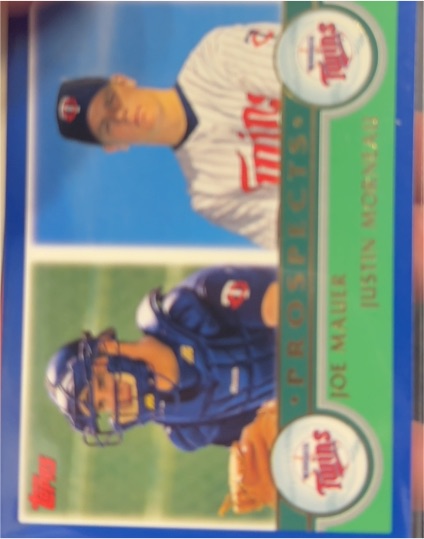 2003 Topps #680 Joe Mauer / Justin Morneau — front