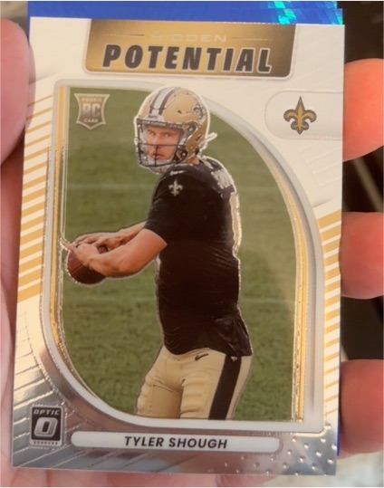 2025 Panini Donruss Optic #12 Tyler Shough Hidden Potential — front