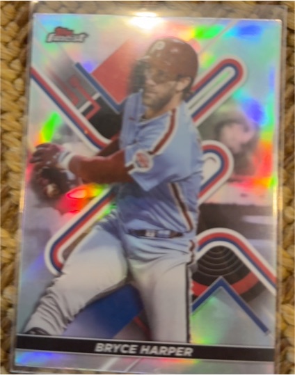 2022 Topps Finest #79 Bryce Harper — front