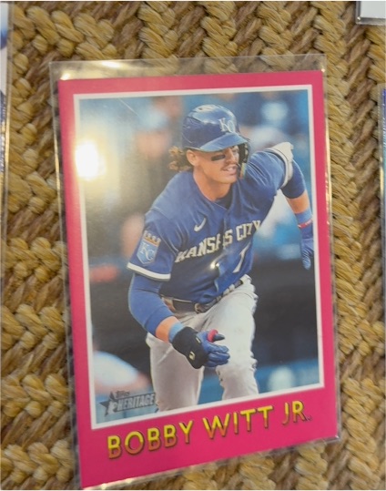 2024 Topps Heritage 1975 Baseball Sensations #75BS-16 Bobby Witt Jr. — front
