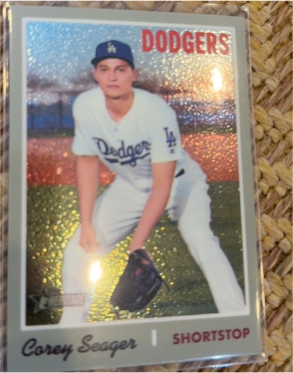 2019 Topps Heritage #341 Corey Seager — front