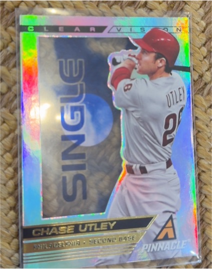 2013 Pinnacle Clear Vision Hitting Single #50 Chase Utley — front