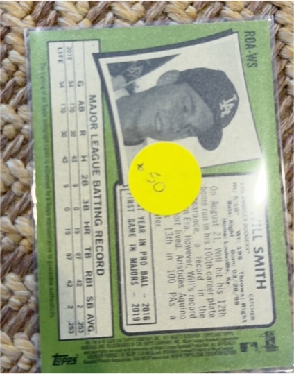 1971 Topps ROA-SWS Bill Smith — front