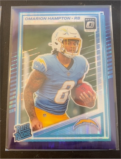 2025 Donruss Optic #212 Omarion Hampton — front
