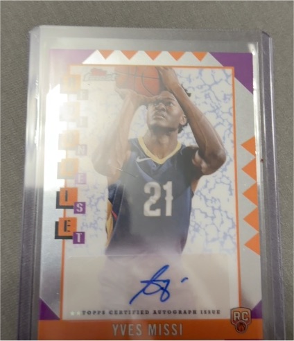2024-25 Topps Finest #RFA-YM Yves Missi Rookie Finest Auto RC — front