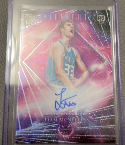 2025-26 Topps Midnight #RC Liam McNeeley — front