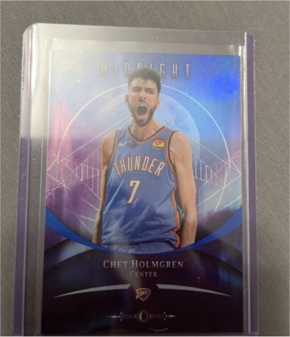 2023 Topps Midnight Chet Holmgren — front