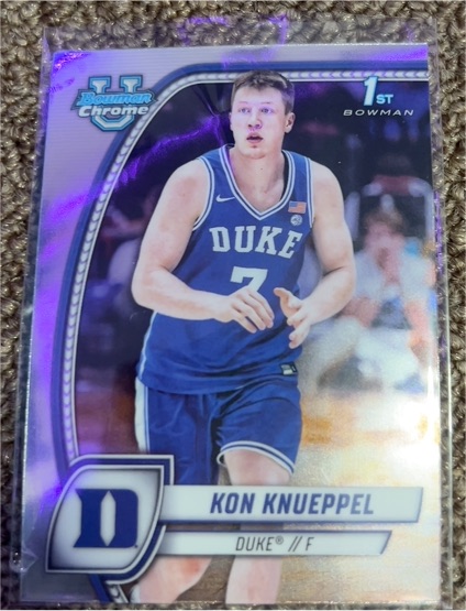2024-25 Bowman Chrome University #48 Kon Knueppel — front