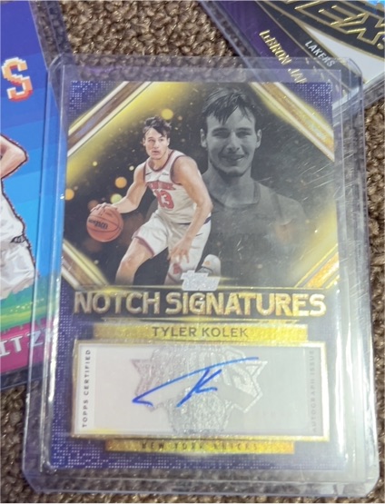 2025-26 Topps Notch Signatures #TNS-TK Tyler Kolek — front