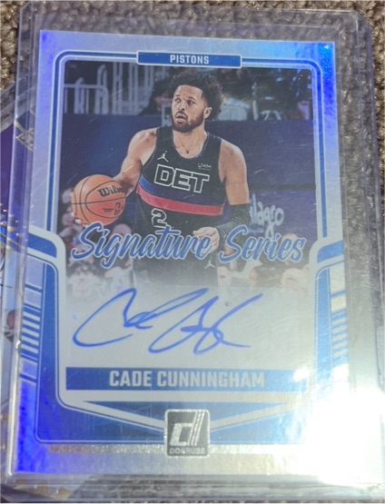 2024-25 Donruss Optic Signature Series #SS-CUN Cade Cunningham — front