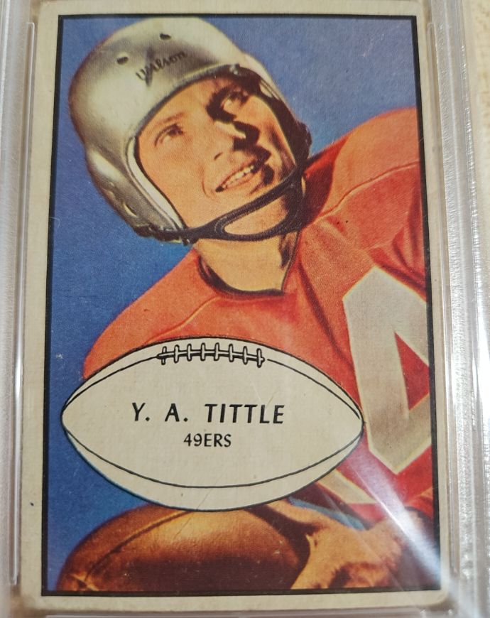 1953 Bowman #56 Y.A. Tittle — front