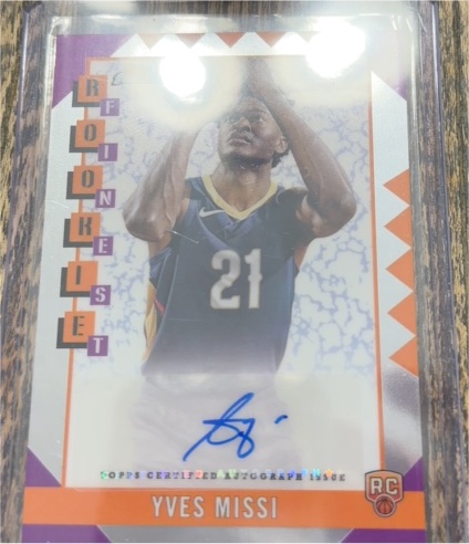 2024-25 Topps Finest #RFA-YM Yves Missi Rookie Finest Autographs — front