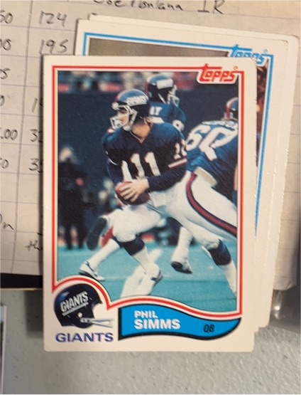 1982 Topps #433 Phil Simms — front