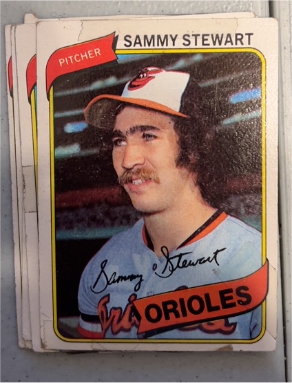 1980 Topps #119 Sammy Stewart — front