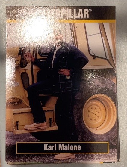 1993-94 TCM Caterpillar #102 Karl Malone — front