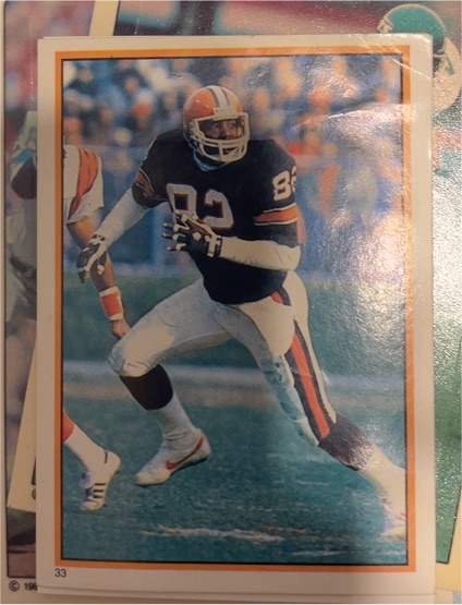 1985 Topps Football Sticker #33 Ozzie Newsome — front