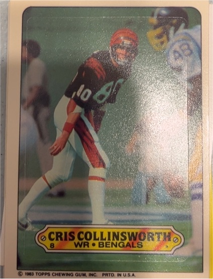 1983 Topps #8 Cris Collinsworth — front