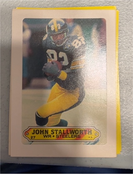 1983 Topps Stickers #27 John Stallworth — front