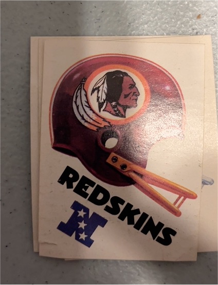 1983 Kellogg's Washington Redskins NFL Helmet Sticker — front