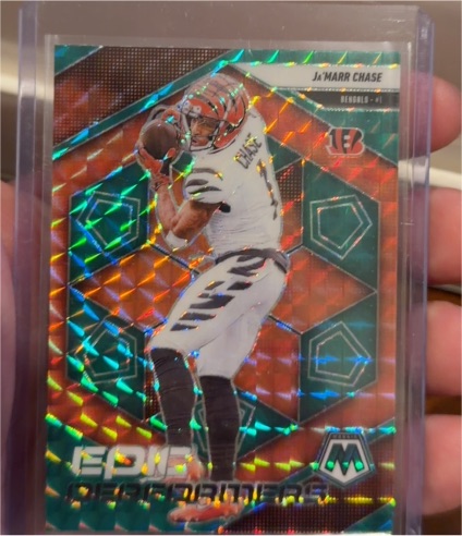 2025 Panini Mosaic #1 Ja'Marr Chase Epic Performers — front