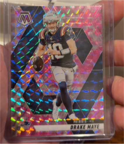 2025 Panini Mosaic #28 Drake Maye — front