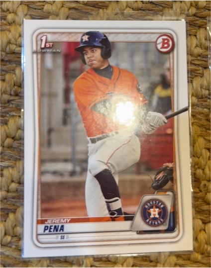 2020 Bowman #BP-61 Jeremy Pena — front