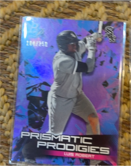2019 Bowman Platinum Prismatic Prodigies #PPP-25 Luis Robert — front