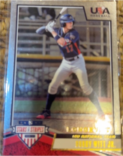 2019 Panini Stars & Stripes USA Baseball #89 Bobby Witt Jr. Longevity — front