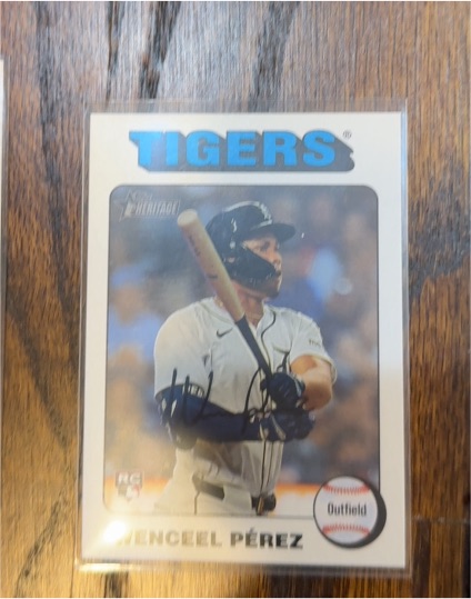 2024 Topps Heritage High Number #698 Wenceel Pérez — front