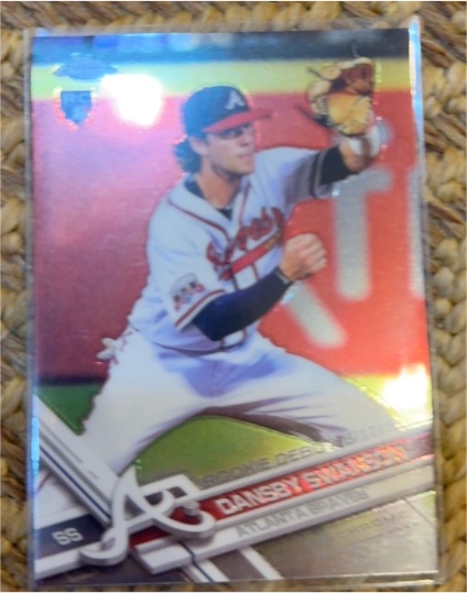 2017 Topps Chrome Update #HMT75 Dansby Swanson — front