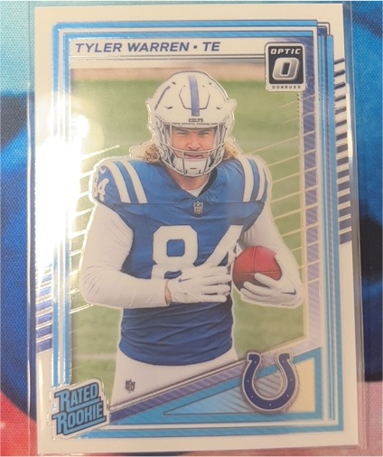 2025 Panini Donruss Optic #234 Tyler Warren Rated Rookie — front