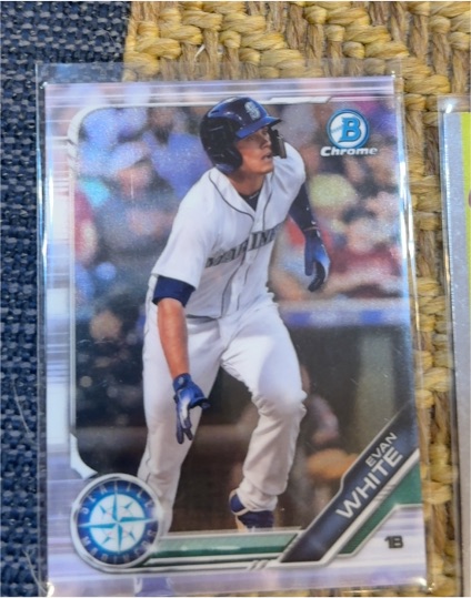 2019 Bowman Chrome Prospects #BCP-31 Evan White — front