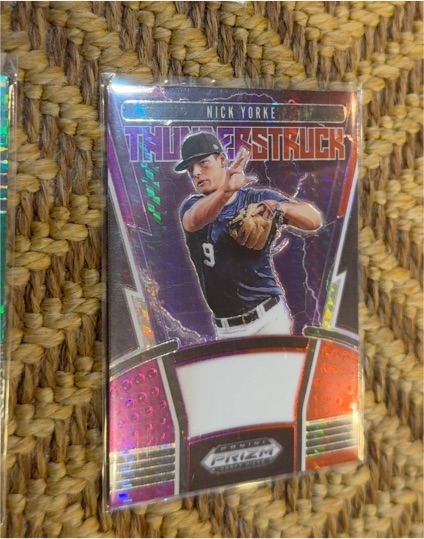 2020 Panini Prizm Draft Picks Thunderstruck #TH-5 Nick Yorke — front
